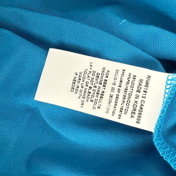 Robert Graham Casual Button Front Long Sleeve Shirt Solid Marine Blue M - Picture 8 of 10